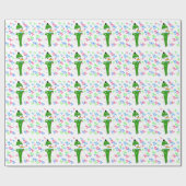 Bubble Bstromend Snowman Cadeaupapier (Vlak)