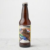 Bubble Bum Brew Dachshund Ber Label Bier Etiket (Voorkant)
