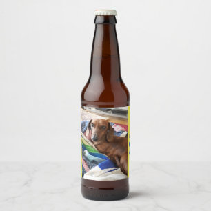 Bubble Bum Brew Dachshund Ber Label Bier Etiket
