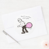 Bubble Butt 3 inch ronde sticker (Envelop)
