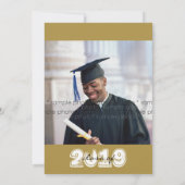 Bubble Celebrations Afstuderen Photo Party nodigt Kaart (Achterkant)