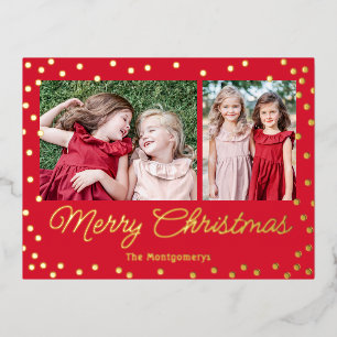 Bubble Cheer Folie Holiday Briefkaart kerstkaart