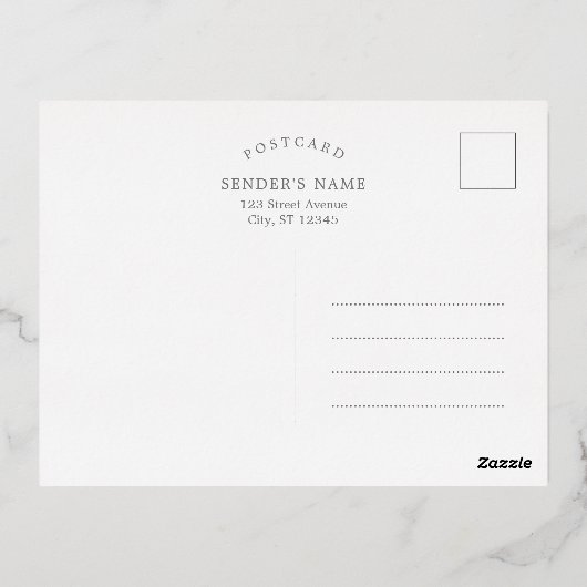 Bubble Cheer Folie Holiday Invitation Briefkaart (Achterkant)