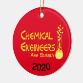Bubble Chemical Engineers Keramisch Ornament (Links)