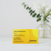 Bubble Cloud - Gele schaduwen Visitekaartje (Staand voorkant)