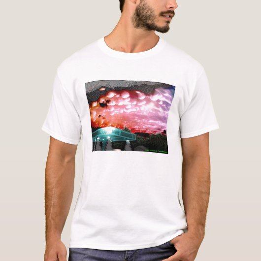 Bubble Cloud Remix T-Shirt/White Noise Collectie T-shirt (Voorkant)