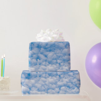 Bubble Clouds in Blue Sky Natuur Foto Mammatus Cadeaupapier