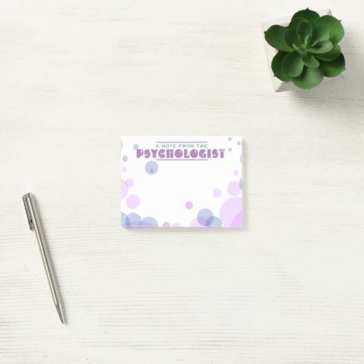 Bubble Design Post-it Notes van psycholoog (Kantoor)