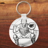 Bubble Dreams Baseball Art Sleutelhanger (Voorkant)