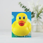 Bubble Duck Briefkaart (Staand voorkant)