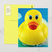 Bubble Duck Briefkaart (Voorkant / Achterkant)