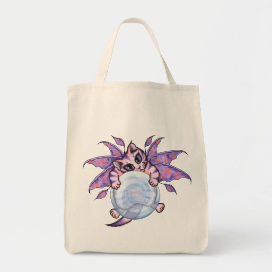 Bubble Fairy Kitten Fantasy Cat Art Canvas tas (Voorkant)