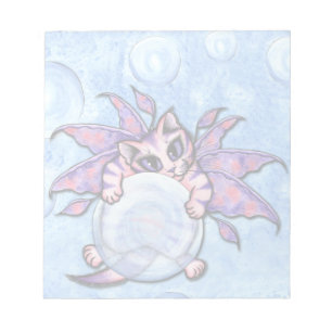 Bubble Fairy Kitten Fantasy Cat Art-laptop Notitieblok