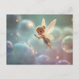 Bubble Fairy Uitnodiging Briefkaart