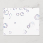 Bubble Fairy Uitnodiging Briefkaart (Achterkant)