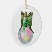Bubble Fairy, ventilatorvet, feiharde cadeautjes,  Keramisch Ornament (Rechts)