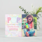 Bubble Fête Anniversaire Invitation Bubbly Anniver (Debout devant)