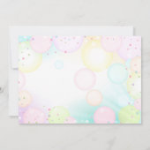 Bubble Fête Anniversaire Invitation Bubbly Anniver (Dos)