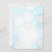 Bubble Fête Anniversaire Invitation Bubbly Anniver (Dos)