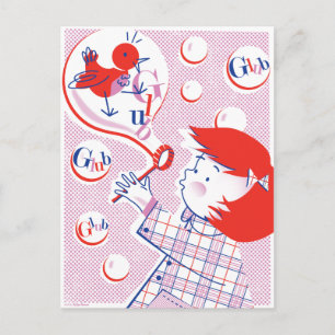 Bubble, Fille ! Carte postale