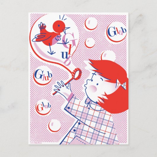 Bubble, Fille ! Carte postale (Devant)