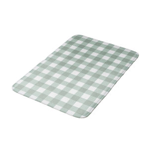Bubble Frogs Gingham - salie lauriergroen plaid. Badmat