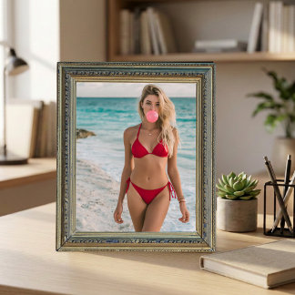 Bubble Gum Beach Babe Kust Zomer Muur Kunst Poster