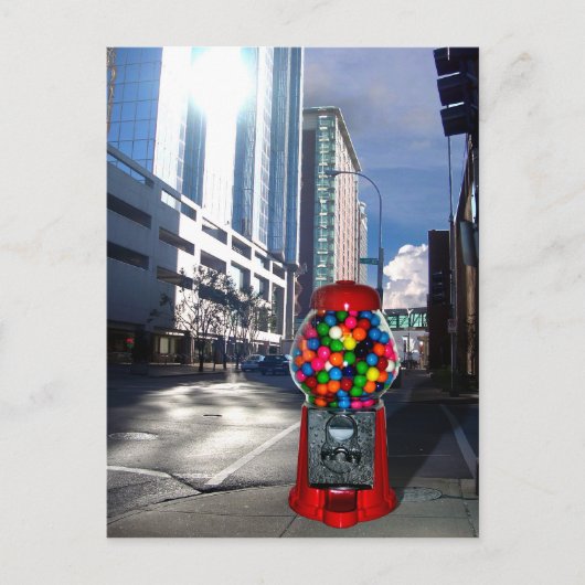 Bubble Gum Briefkaart (Voorkant)