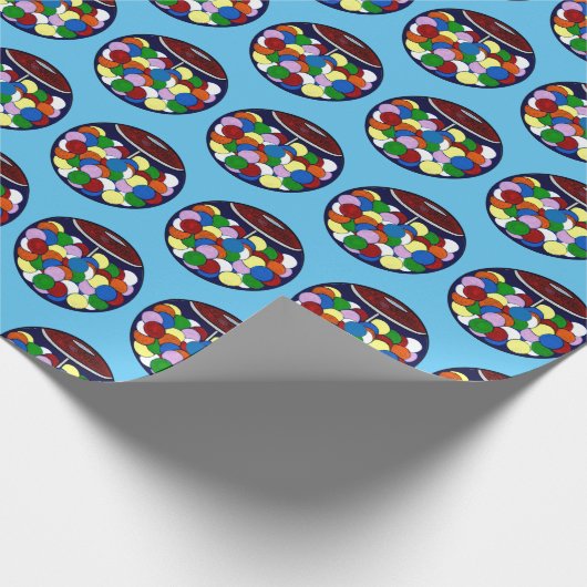 Bubble Gum, Bubble Gum in een Schotel Cadeaupapier (Hoek)