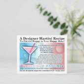 Bubble Gum Candy Martini Opus Deux Recette Carte (Debout devant)