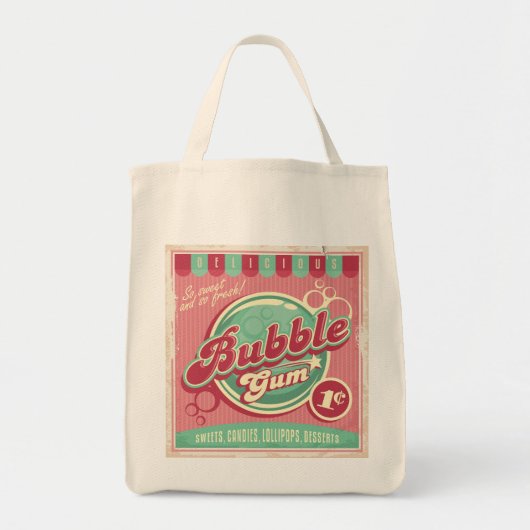Bubble Gum Canvas tas (Voorkant)