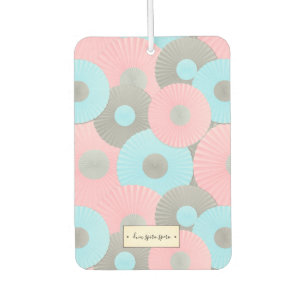 Bubble gum Circle Origami Pastel Patroon Luchtverfrisser