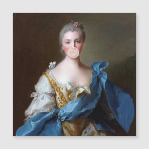 Bubble gum Diva avec Carte de remerciements Bleu P