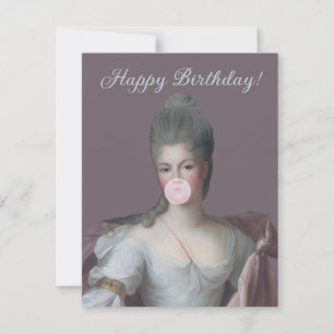 Bubble gum Diva blazen een roze bubble gum