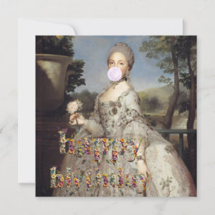 Bubble gum Diva Luisa de Parma Happy Birthday Kaart