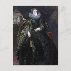 Bubble gum Diva Marchesa Briefkaart