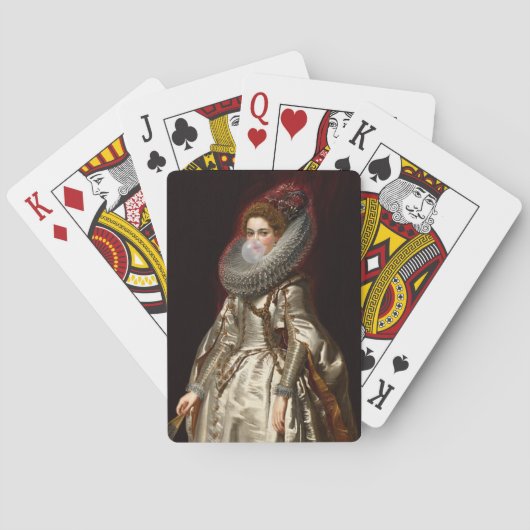 Bubble gum Diva Marchesa Pokerkaarten (Achterkant)