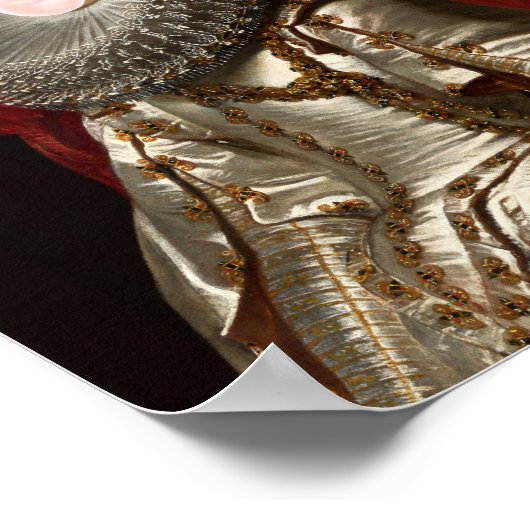 Bubble Gum Diva met Lace Ruff Poster (Hoek)