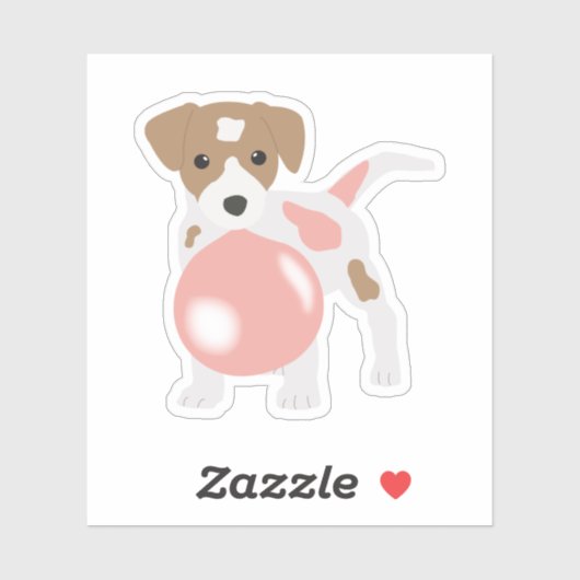 Bubble gum Dog Bgloing Bubble Sticker (Vel)