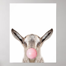 Bubble Gum Geitenwand Print