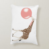 Bubble Gum Giraffe Baling Bubble Accent Kussen (Achterkant (Verticaal))