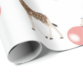 Bubble Gum Giraffe Baling Bubble Cadeaupapier (Rol Hoek)