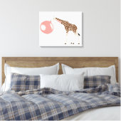 Bubble Gum Giraffe Baling Bubble Canvas Afdruk (Insitu (Slaapkamer))