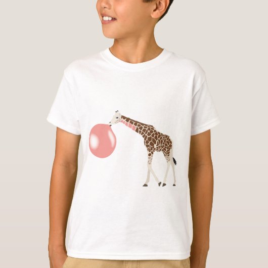 Bubble Gum Giraffe Baling Bubble T-shirt (Voorkant)