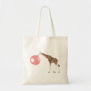 Bubble Gum Giraffe Bloging Bubble Tote Bag
