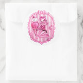 Bubble Gum Ice Cream Pin Up Ronde Sticker (Tas)