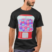 Bubble Gum Machine Gumball Machine Rainbow ON BACK T-shirt (Voorkant)