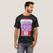Bubble Gum Machine Gumball Machine Rainbow ON BACK T-shirt (Voorkant volledig)