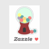 Bubble Gum Machine Sticker (Vel)