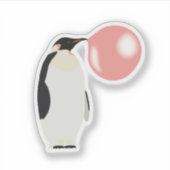 Bubble Gum Penguin Blowcosbubbels Sticker (Voorkant)